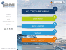 Tablet Screenshot of pm-shipping.com